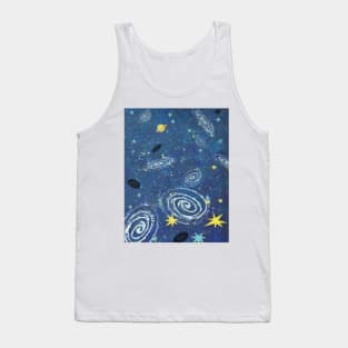 How many Galaxies and Black Holes are in our vast universe? Illustration Tank Top